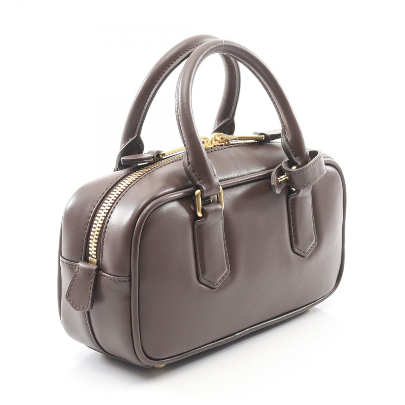 Miu Miu Arkadie 常規款肩挎包 5BB142 棕色皮革 二手-1