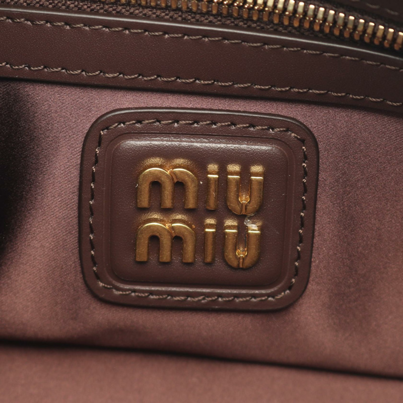 Miu Miu Arkadie 常規款肩挎包 5BB142 棕色皮革 二手-3