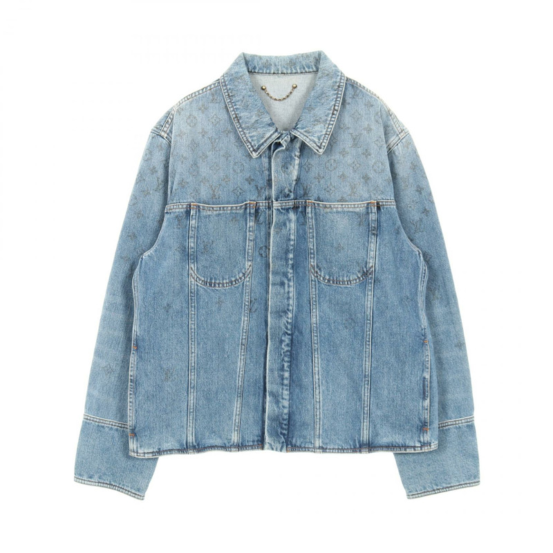 路易威登 Monogram 牛仔外套 RM202 YIE HJA71W 棉質藍色二手男款 #54-0
