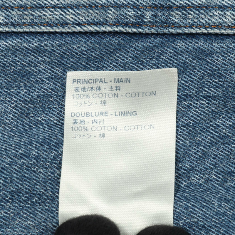 路易威登 Monogram 牛仔外套 RM202 YIE HJA71W 棉質藍色二手男款 #54-4