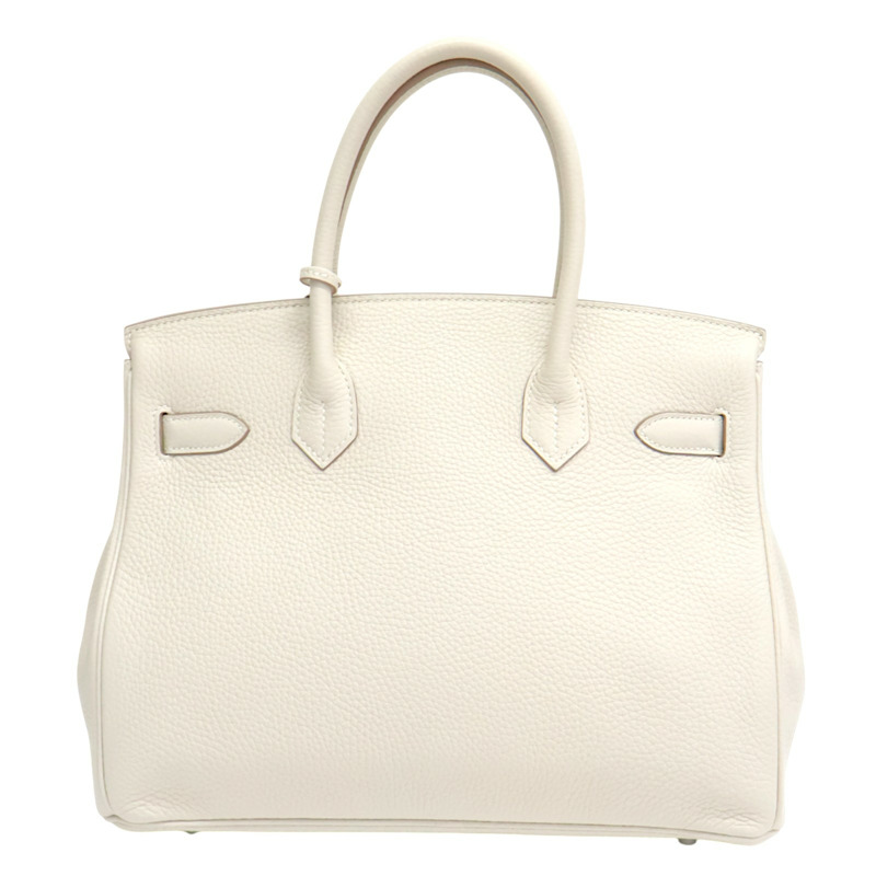 奶昔白 Togo牛皮 Birkin 30 柏金包 手提包 T刻 銀釦【HERMES 愛馬仕】-1