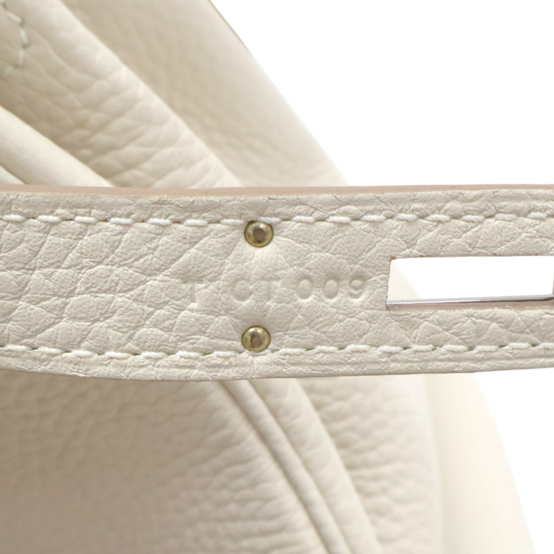 奶昔白 Togo牛皮 Birkin 30 柏金包 手提包 T刻 銀釦【HERMES 愛馬仕】-9