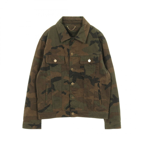 LOUIS VUITTON x Supreme Monogram 迷彩牛仔夾克，棉質，二手男款 #46