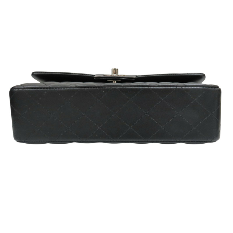 黑色 羊皮 Coco 25 鏈帶肩背包 銀釦【CHANEL 香奈兒】 A01112-3