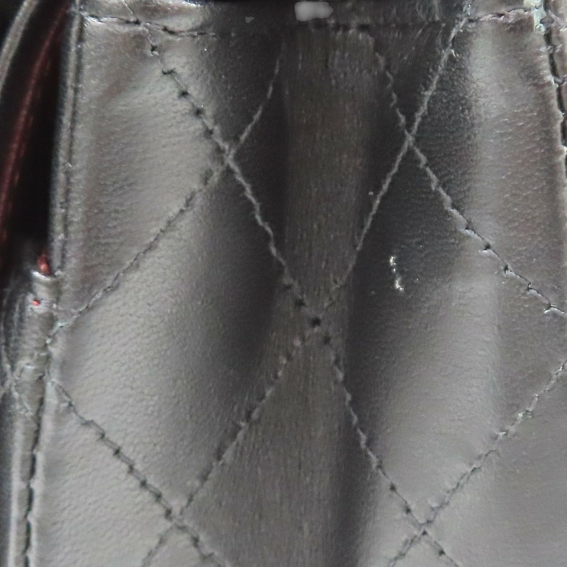 黑色 羊皮 Coco 25 鏈帶肩背包 銀釦【CHANEL 香奈兒】 A01112-13