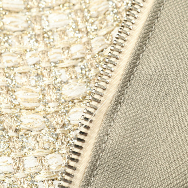 路易威登 (LOUIS VUITTON) 斜紋軟呢外套 RW231A UZ9 FOJA67 人造絲/聚酯纖維 米色 金色 多色 二手 女款-8