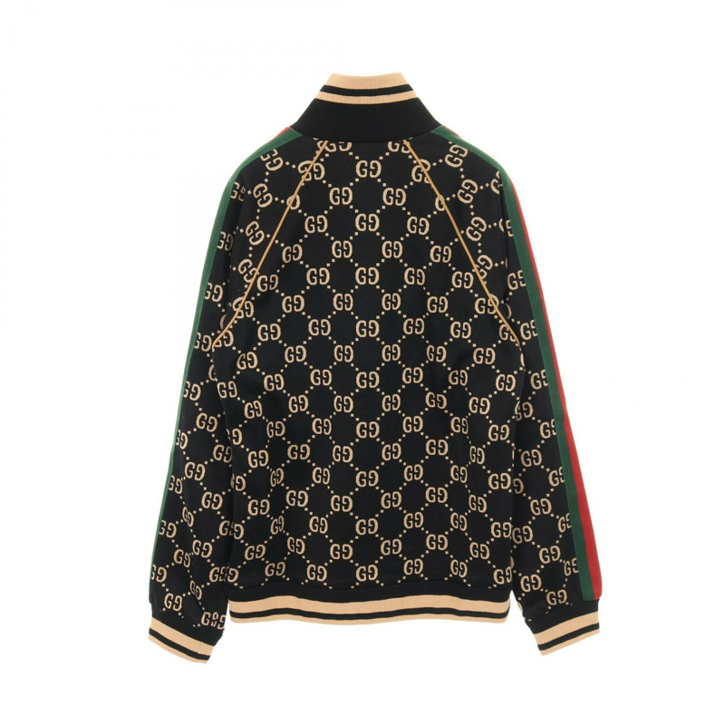 GUCCI GG 棉質針織外套 其他外套 695955 棉 黑色 多色 二手 男款-1