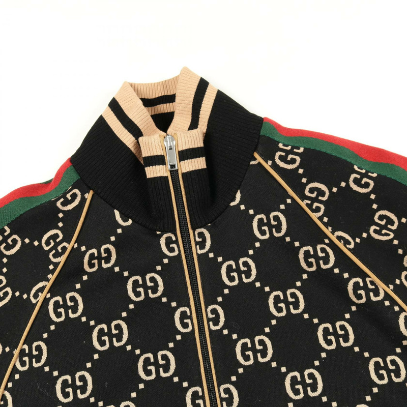 GUCCI GG 棉質針織外套 其他外套 695955 棉 黑色 多色 二手 男款-7