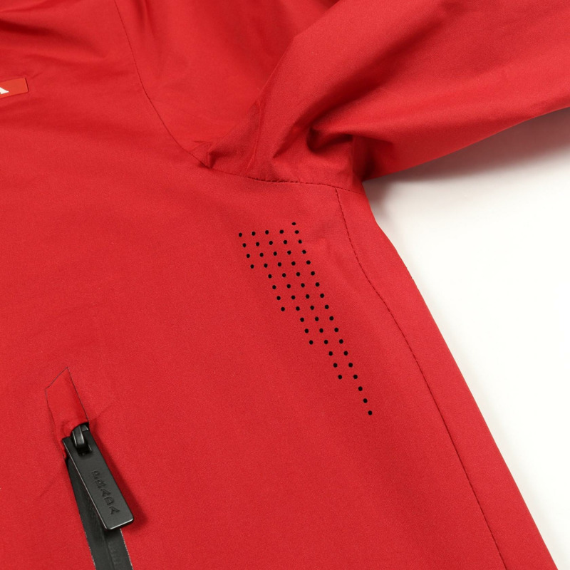 PRADA Extreme-Tex 防風登山連帽衫 SGB640 S202 1XV1 聚酯纖維 紅色 #XS-11