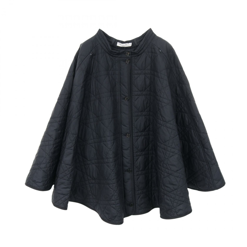 Christian Dior 微藤格紋絎縫科技塔夫綢半身裙 F36 157J67A2827 海軍藍-0