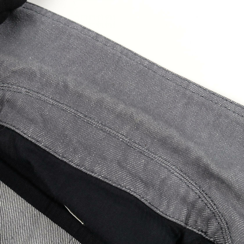 愛馬仕 Sellier 羈扣牛仔外套 #34 2H0256DT 棉質灰色二手女款-5