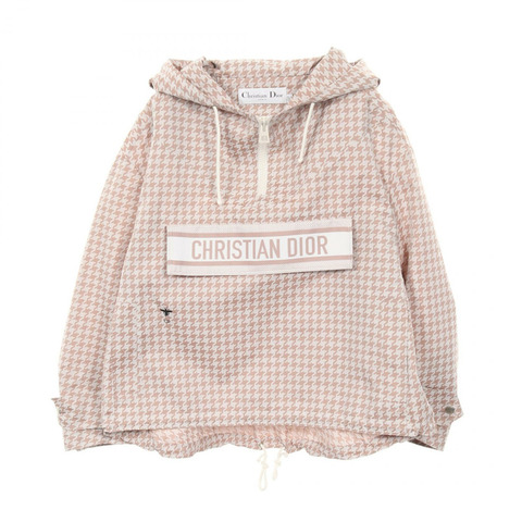 Dior 蜜蜂刺繡 其他外套 217C09A2833 聚酯纖維 粉紅 白色 二手 女款
