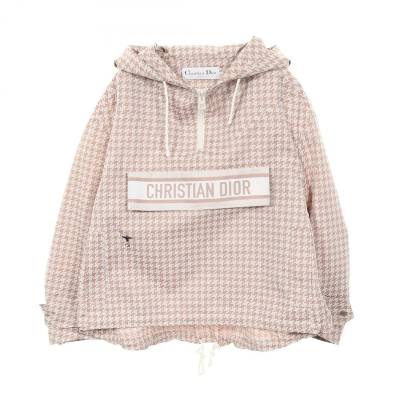Dior 蜜蜂刺繡 其他外套 217C09A2833 聚酯纖維 粉紅 白色 二手 女款-0