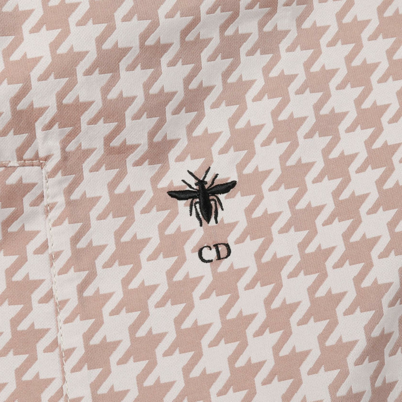 Dior 蜜蜂刺繡 其他外套 217C09A2833 聚酯纖維 粉紅 白色 二手 女款-6