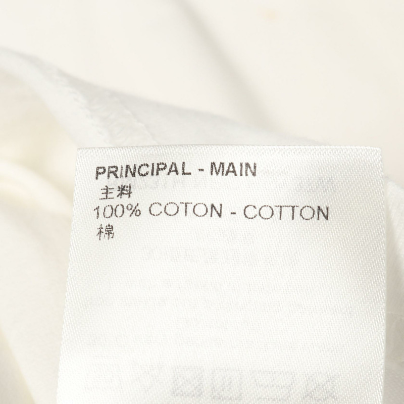 路易威登 YK 迷幻花卉圖案T卹，純棉材質，白色/黑色，二手男款，XL碼-4