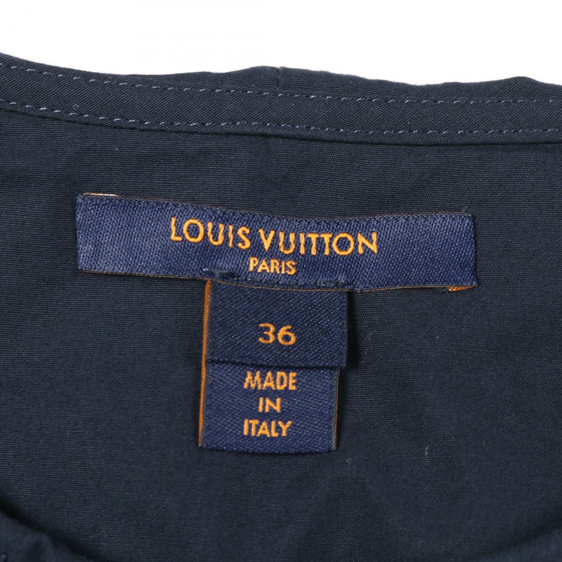 路易威登 (LOUIS VUITTON) 女襯衫 RW221J XKG FMBB05 純棉海軍藍二手女款 #36-2