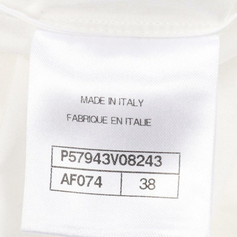 香奈兒襯衫上衣 #38 純棉白色二手女裝-4