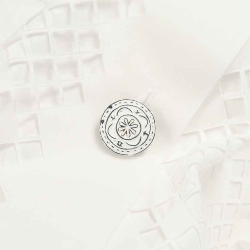 香奈兒襯衫上衣 #38 純棉白色二手女裝-5