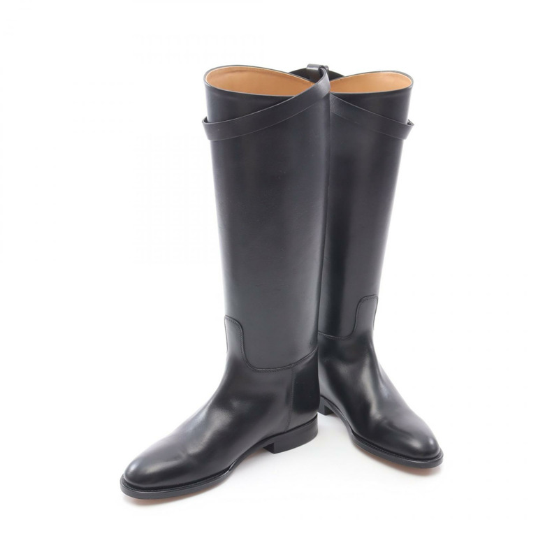 愛馬仕 Jumping Kelly 長靴 #35 黑色真皮二手女款-2