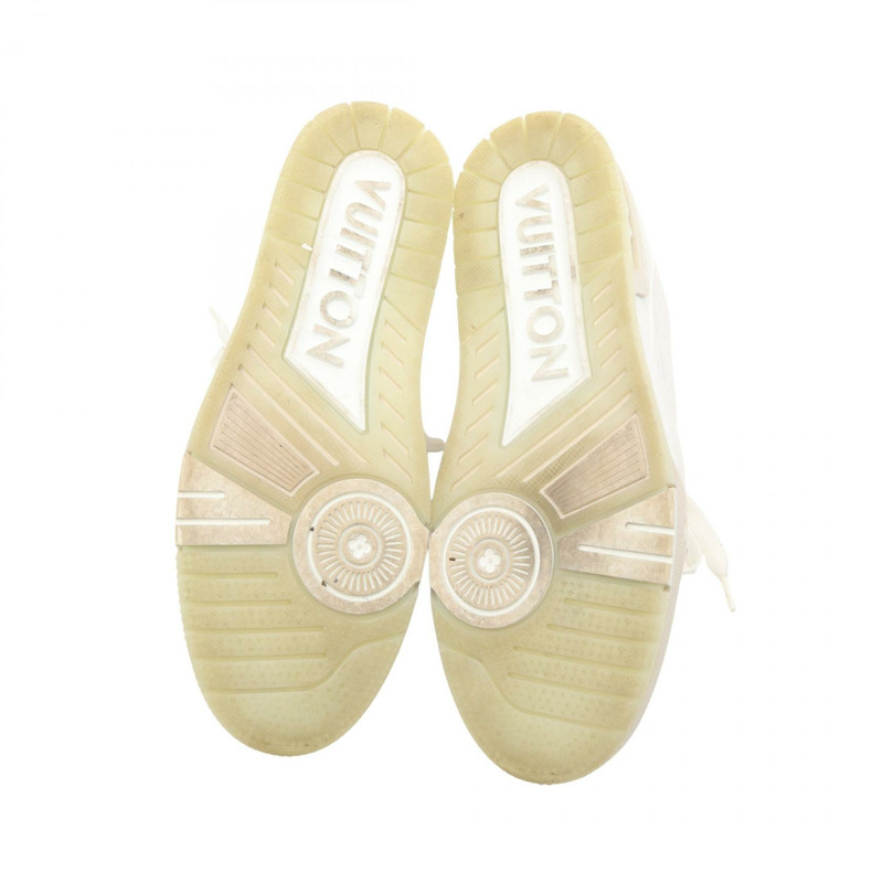 路易威登 LV 運動鞋系列 #8 鞋款 1A8WAX 白色皮革二手男鞋-3