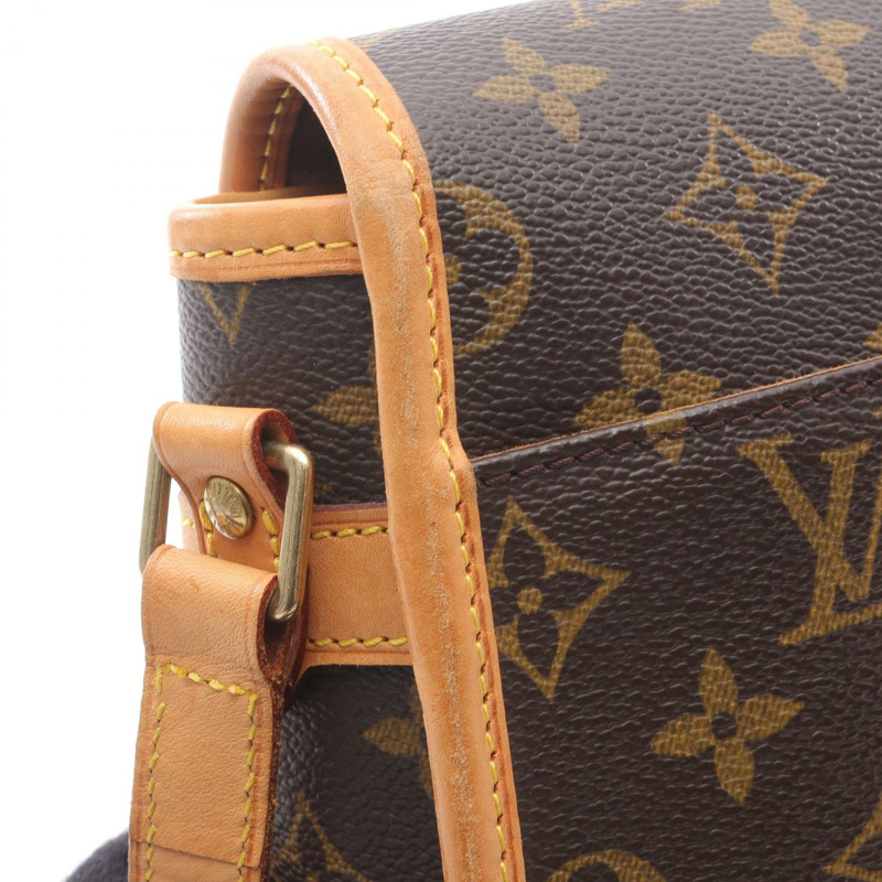 路易威登 Sologne 單肩斜背包 M42250 Monogram 皮革 棕色 二手-9