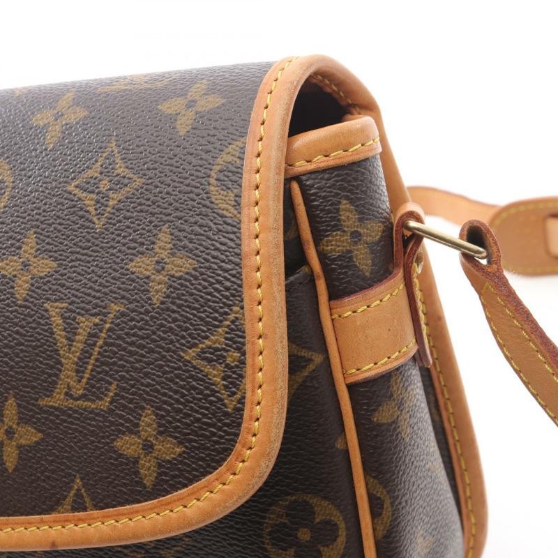 路易威登 Sologne 單肩斜背包 M42250 Monogram 皮革 棕色 二手-13