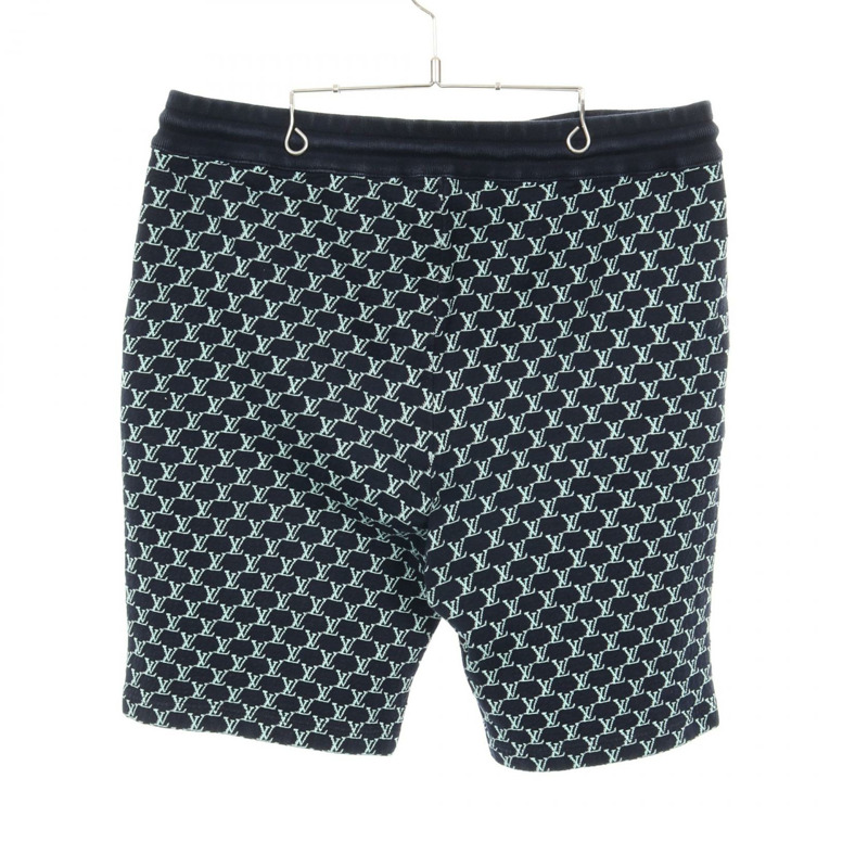 路易威登 Monogram 短褲 RM242MM 棉質海軍藍 二手 男士 4L 碼-1