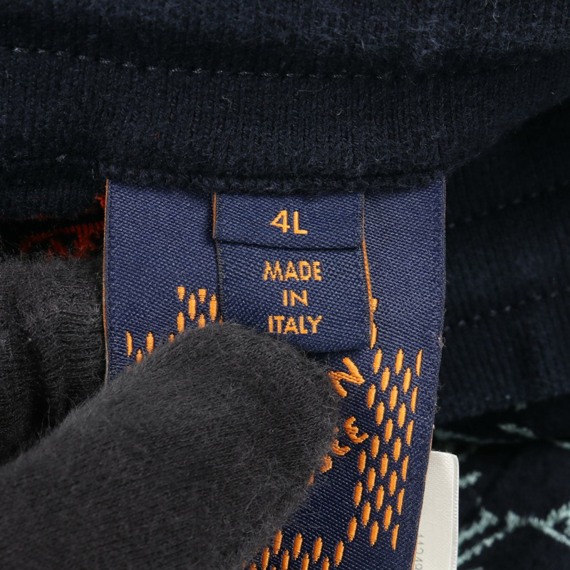 路易威登 Monogram 短褲 RM242MM 棉質海軍藍 二手 男士 4L 碼-4