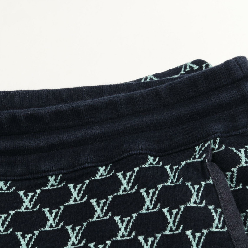 路易威登 Monogram 短褲 RM242MM 棉質海軍藍 二手 男士 4L 碼-5