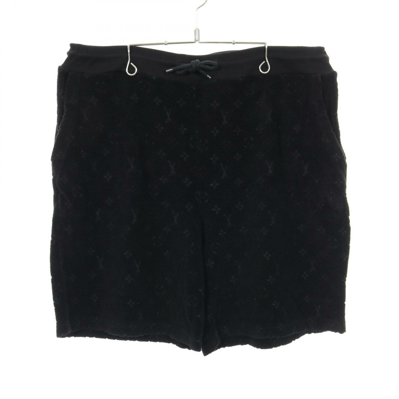 路易威登 Monogram 短褲 RM232MQ 棉尼龍黑色 二手 男士 XL 碼-0
