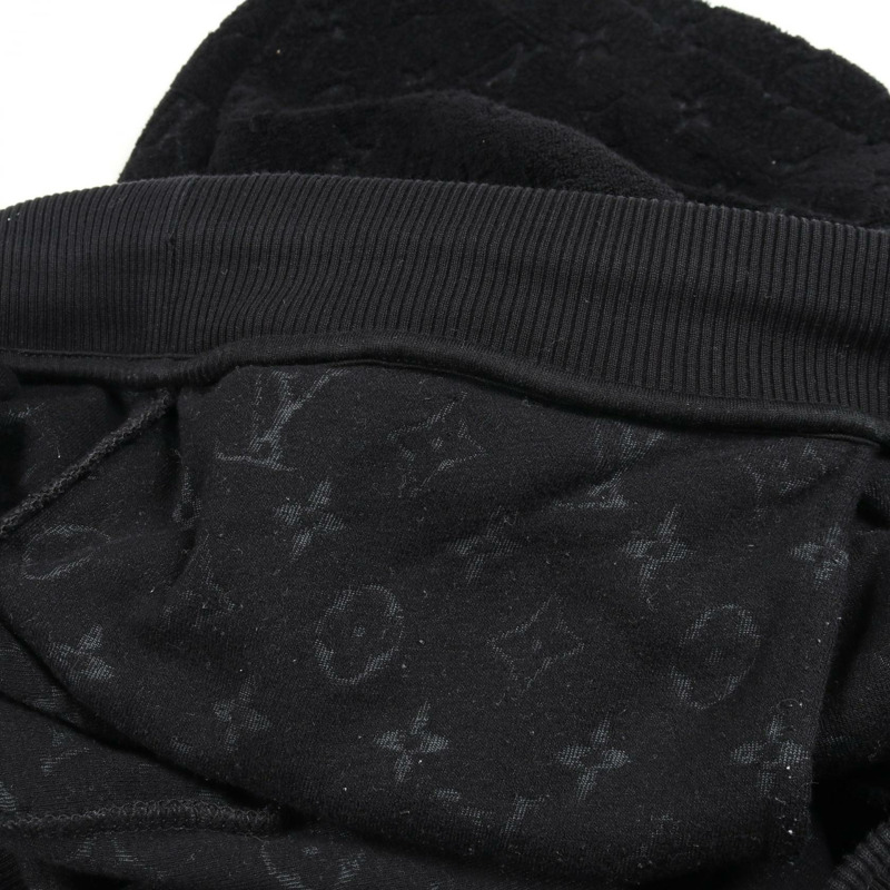 路易威登 Monogram 短褲 RM232MQ 棉尼龍黑色 二手 男士 XL 碼-8