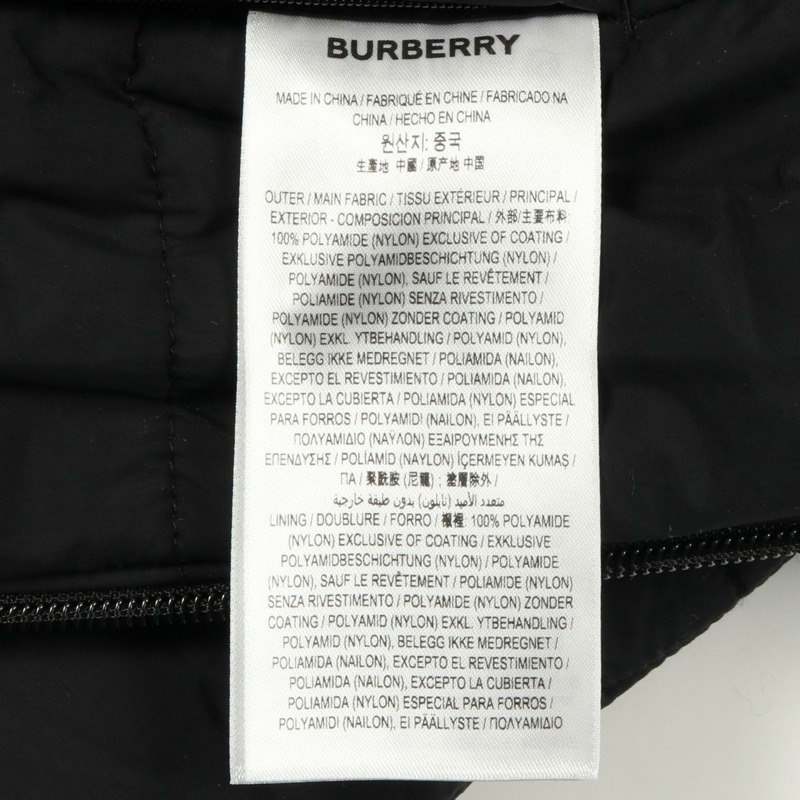 博柏利 (BURBERRY) 其他款式夾克 尼龍 黑色 二手 男士-4