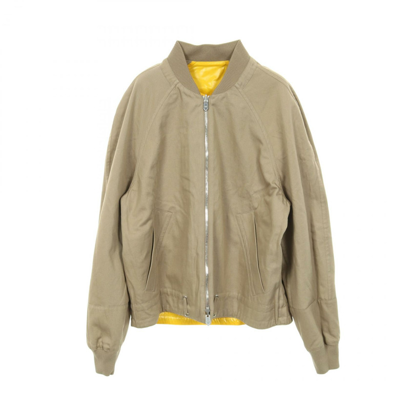 愛馬仕 Serie 紐帶 其他夾克 尼龍棉 米色 黃色 米色 二手 男士-2