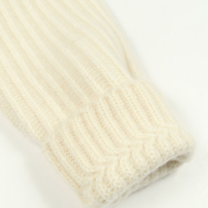 愛馬仕白色羊絨拉鍊針織外套，二手女款，尺寸34-6