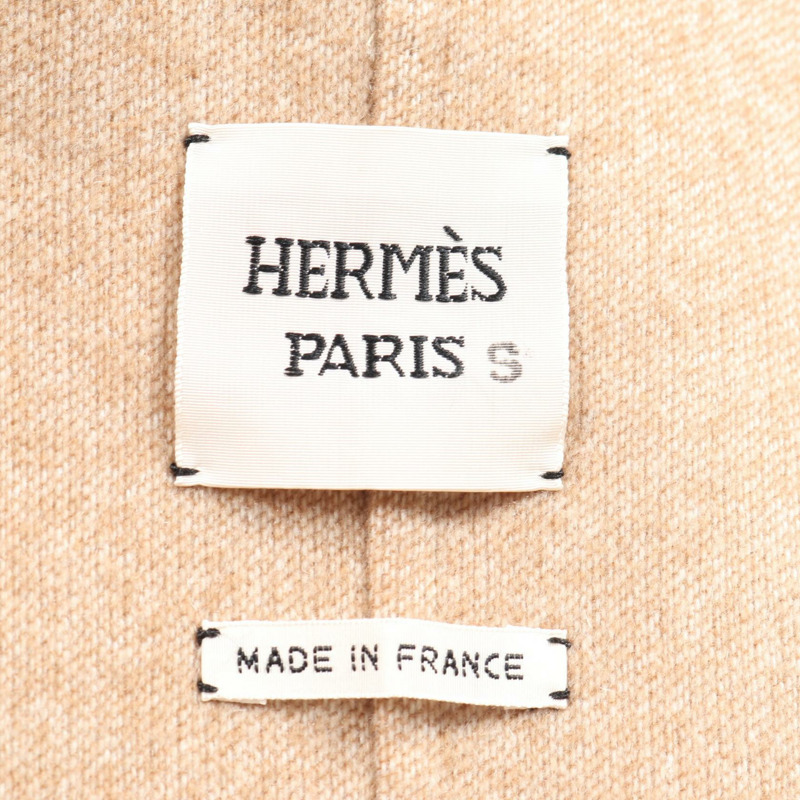 愛馬仕長版背心針織衫 #40 羊絨米色 二手女款-2