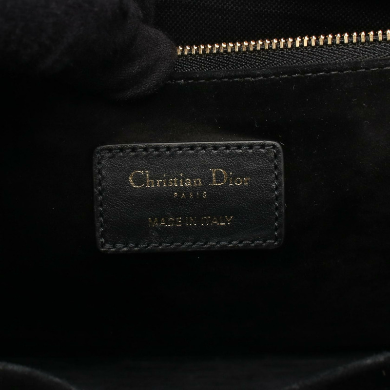 Dior BOOK TOTE 小號肩斜背包 M1325OWHP_M900 黑色皮革 二手-3