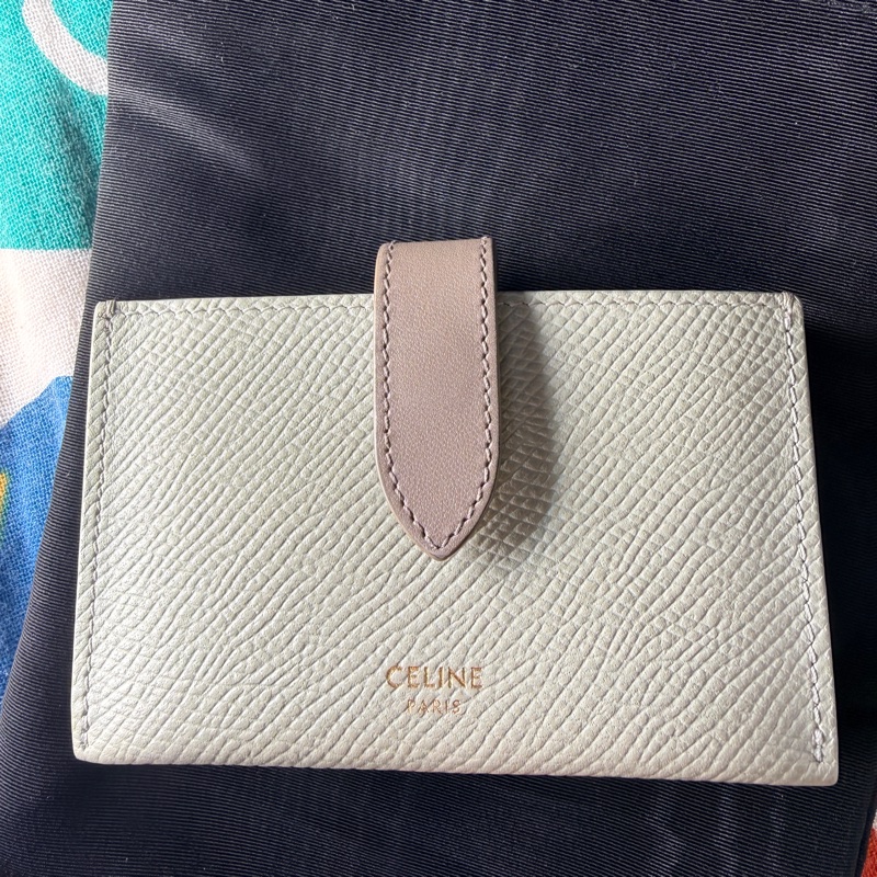 CELINE綠色ACCORDEON零錢包卡夾-2