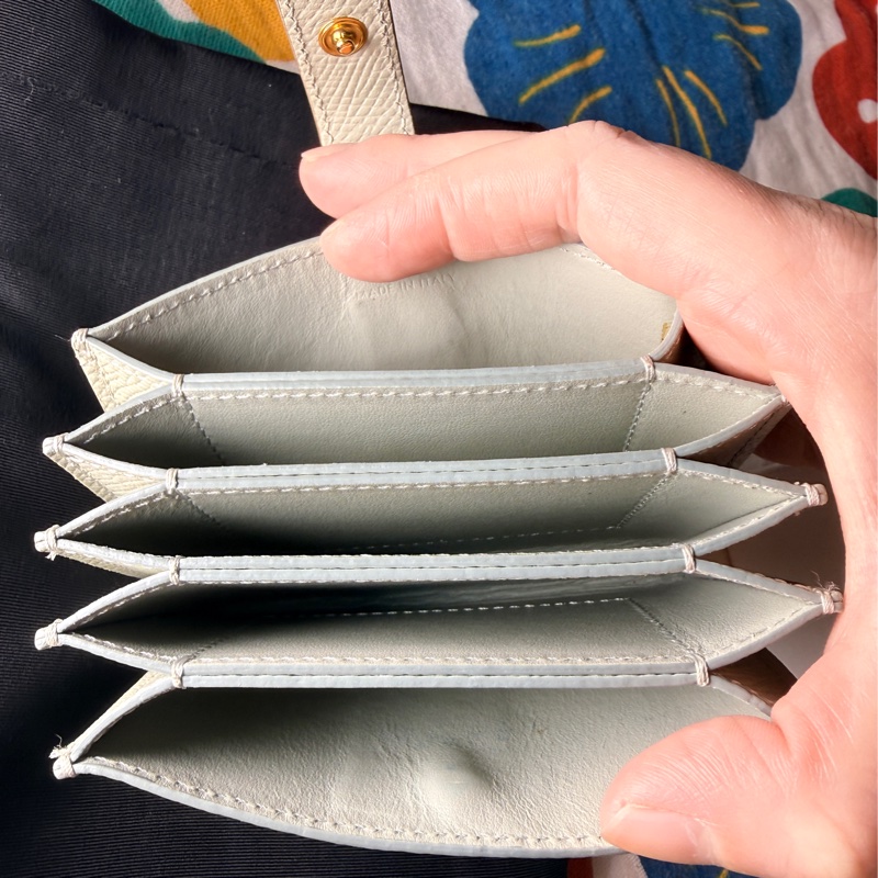 CELINE綠色ACCORDEON零錢包卡夾-12