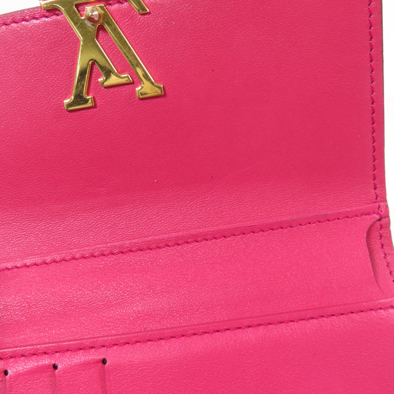 LOUIS VUITTON Taurillon Capucines Compact Trifold Wallet金扣錢包-11