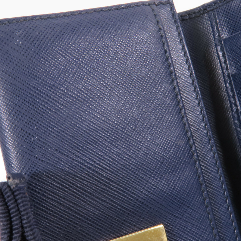 Salvatore Ferragamo 牛皮皮革Long Bifold Wallet金扣長錢包-11