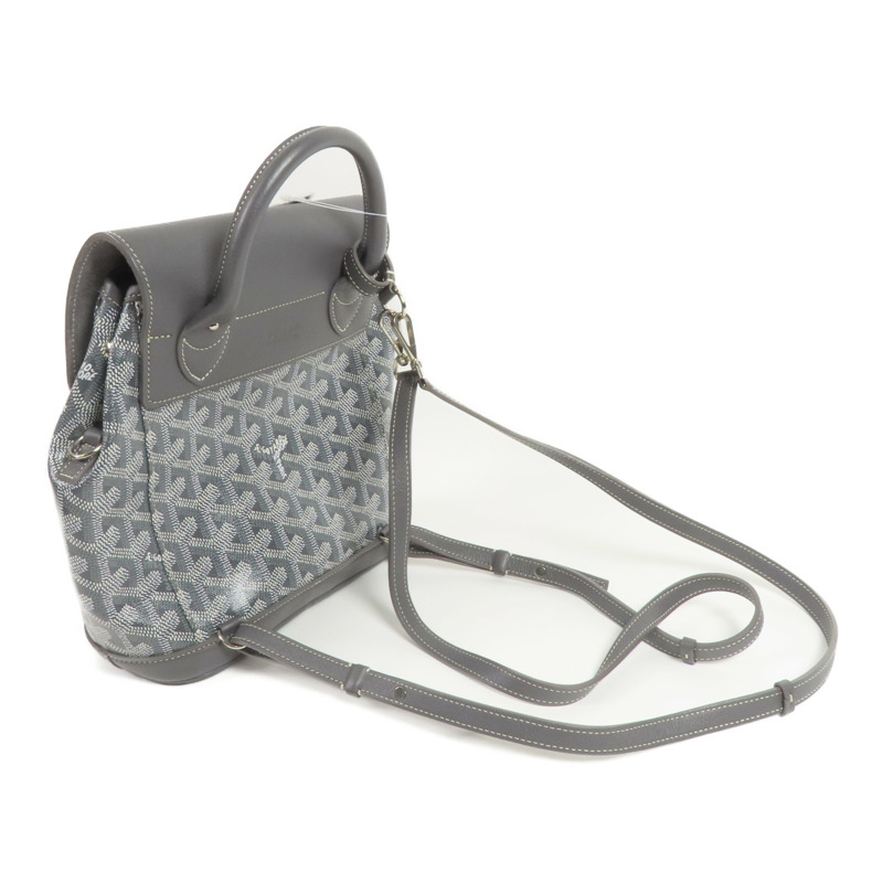 GOYARD 塗層帆布Rucksack銀扣背包-4