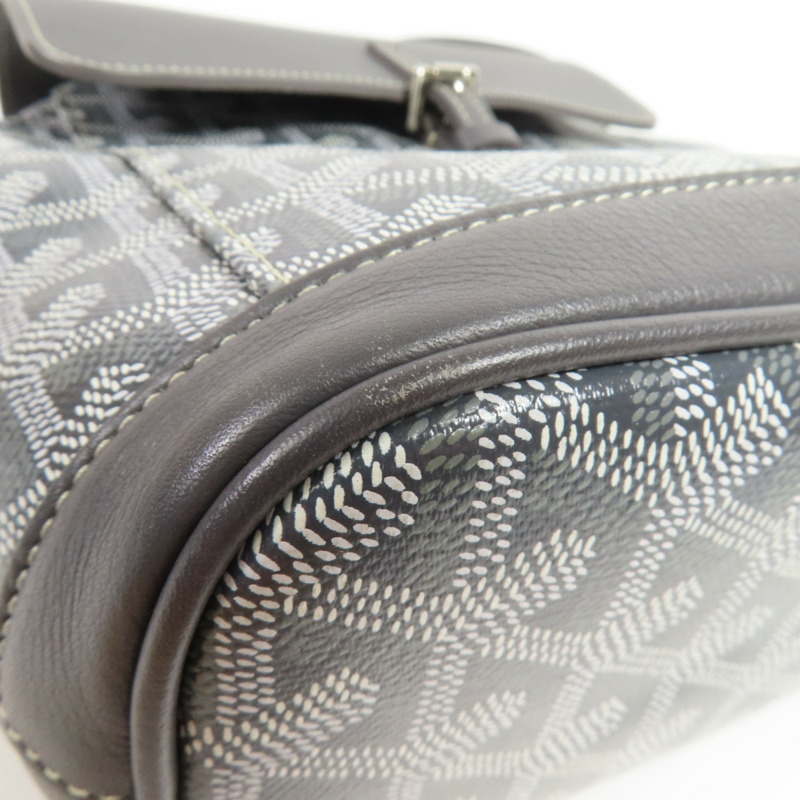 GOYARD 塗層帆布Rucksack銀扣背包-6