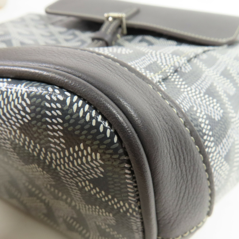 GOYARD 塗層帆布Rucksack銀扣背包-7