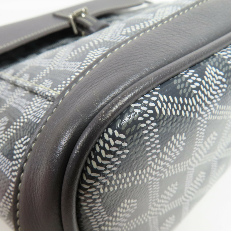 GOYARD 塗層帆布Rucksack銀扣背包-9