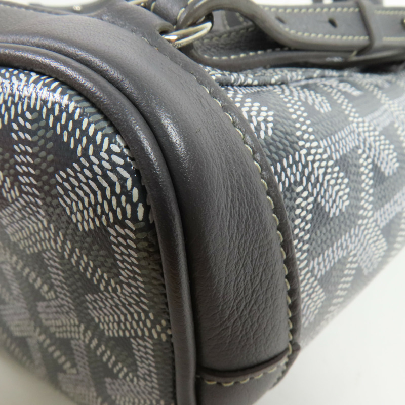 GOYARD 塗層帆布Rucksack銀扣背包-10