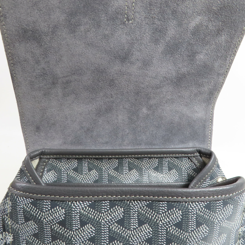 GOYARD 塗層帆布Rucksack銀扣背包-14