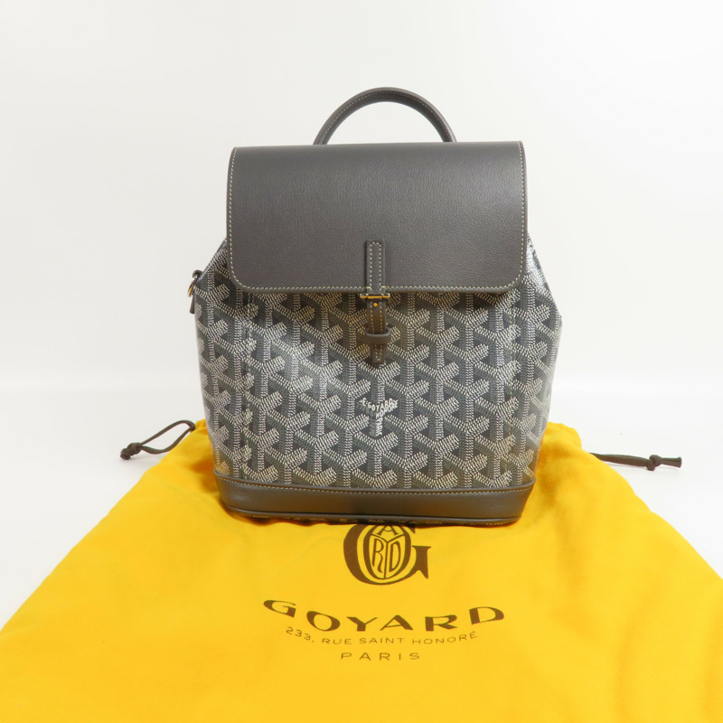 GOYARD 塗層帆布Rucksack銀扣背包-16