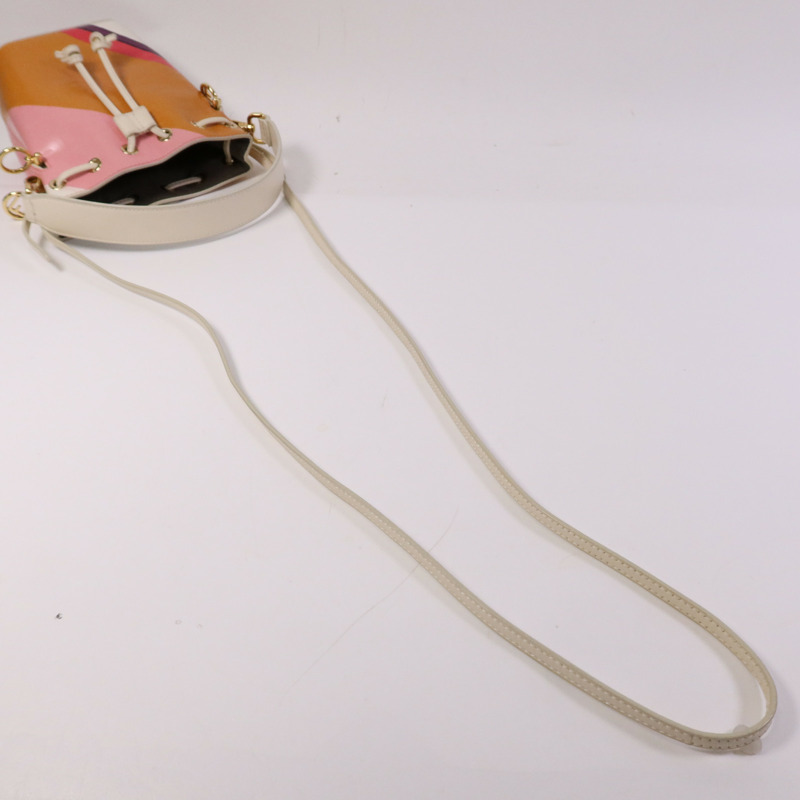 FENDI 牛皮皮革Mon Tresor Mini金扣手挽肩背兩用袋-8