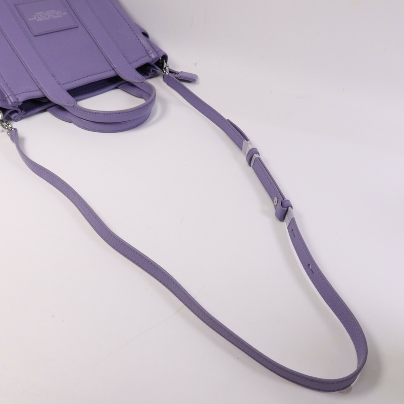 MARC JACOBS 牛皮皮革Shoulder Bag銀扣手挽肩背兩用袋-9