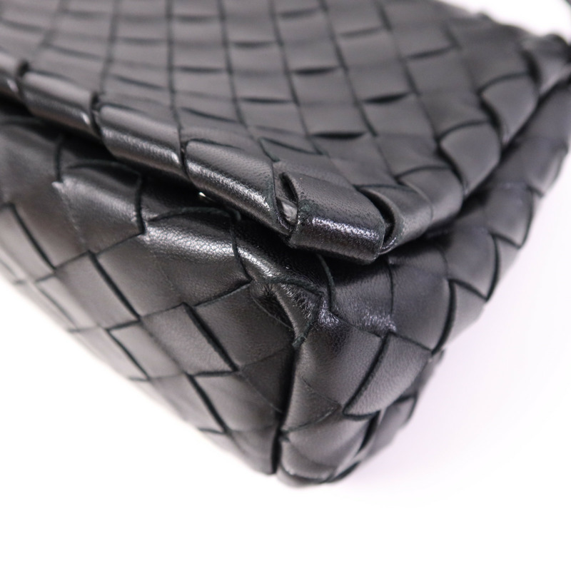 BOTTEGA VENETA 牛皮皮革Shoulder Bag銀扣肩背袋-4